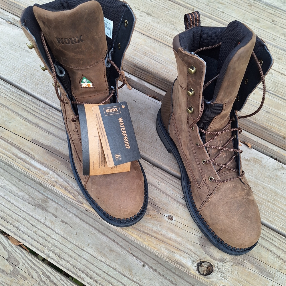 Red Wing Shoes Brown Leather Work Boots